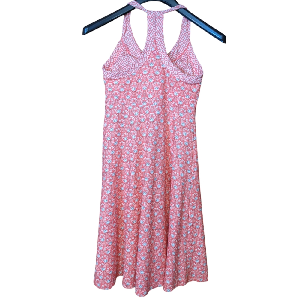 Prana Cali Summer Peach Botanica Tank Dress Size Small - Picture 4 of 12